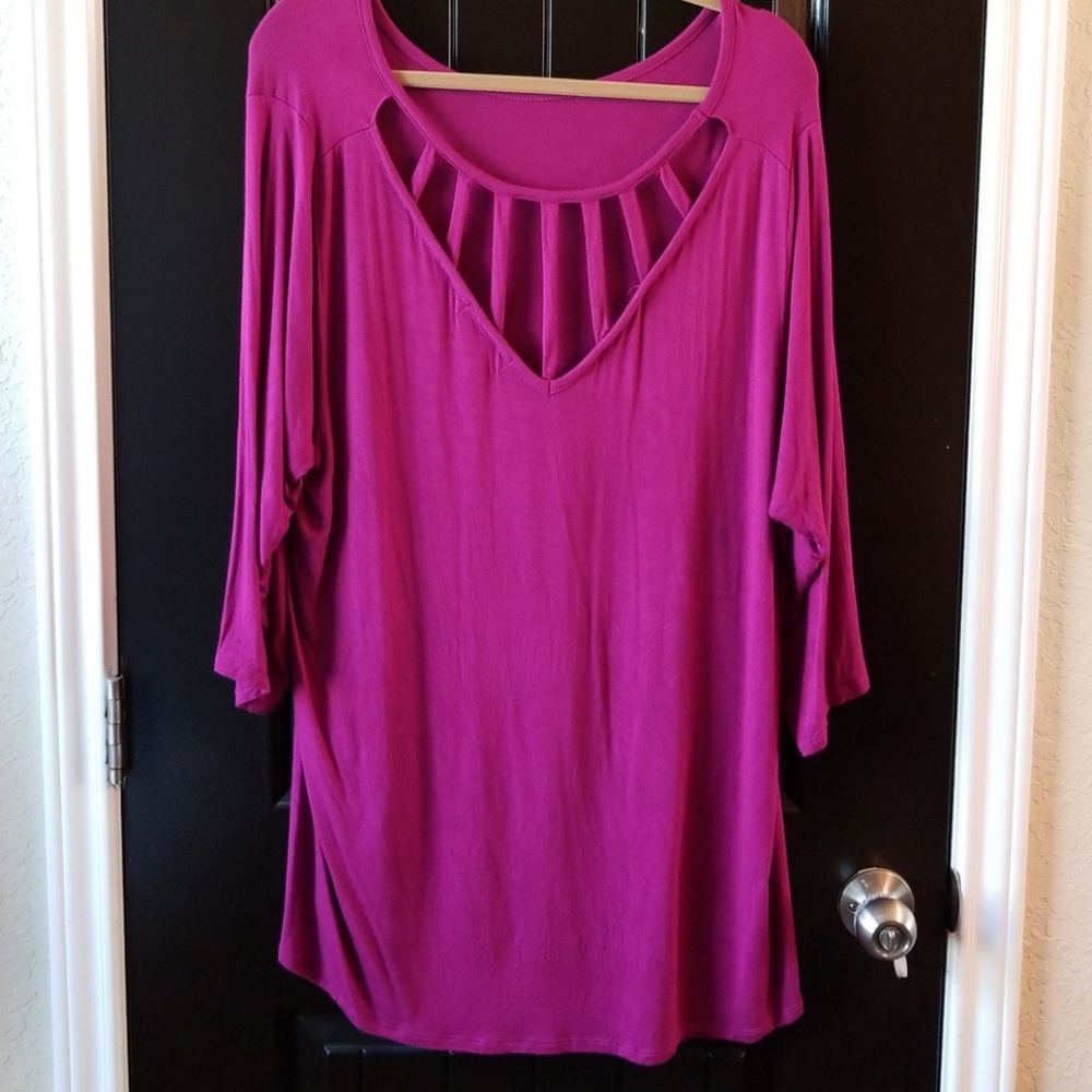 Cranberry Colored Blouse